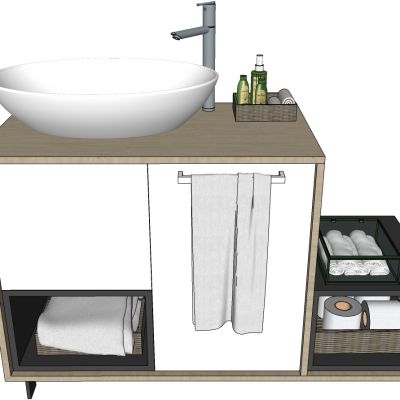 现代洗手台