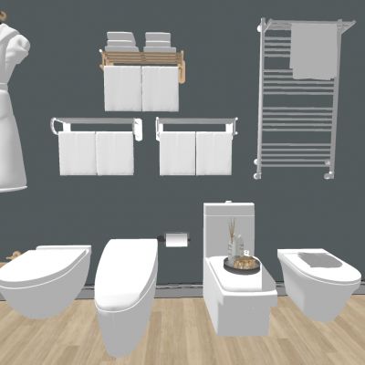 现代北欧工业风马桶