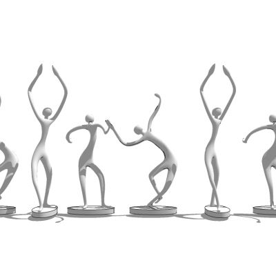 现代抽象人物雕塑