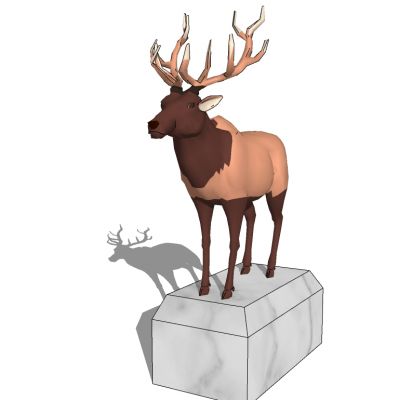 鹿雕塑