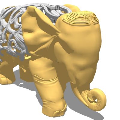 东南亚泰式大象动物雕塑