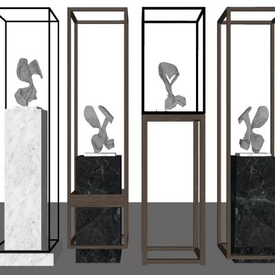 新中式抽象展台摆台摆件