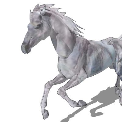 骏马飞马动物雕塑
