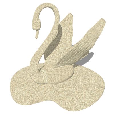 鹅天鹅动物雕塑