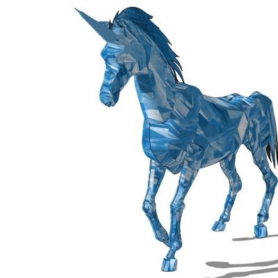 骏马飞马动物雕塑