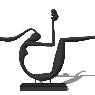 现代抽象人物景观雕塑摆件