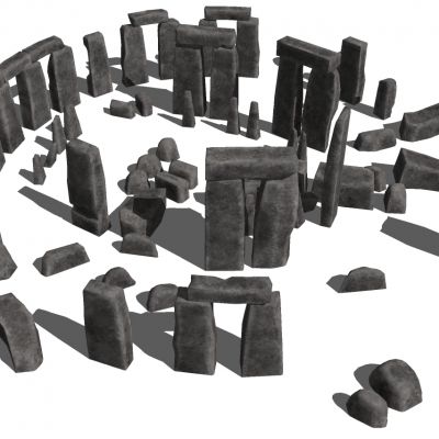 抽象石头石林景观雕塑