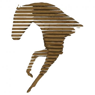 抽象马匹雕塑摆件