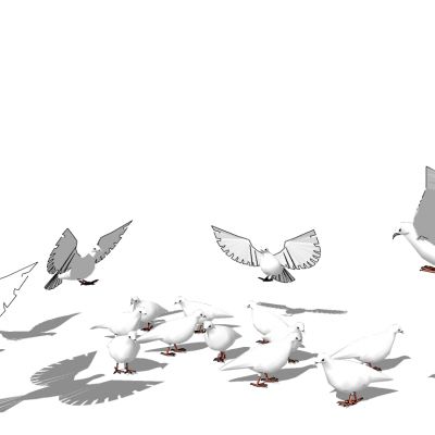 鸽子动物雕塑摆件