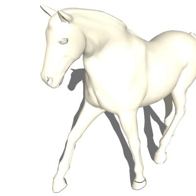 骏马飞马动物雕塑