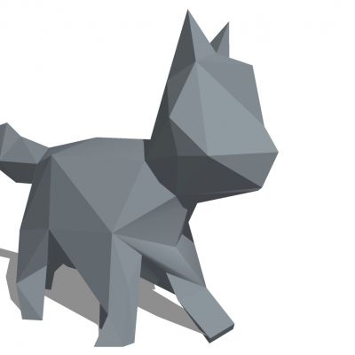 抽象猫雕塑摆件