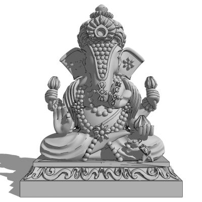 东南亚泰式大象动物雕塑