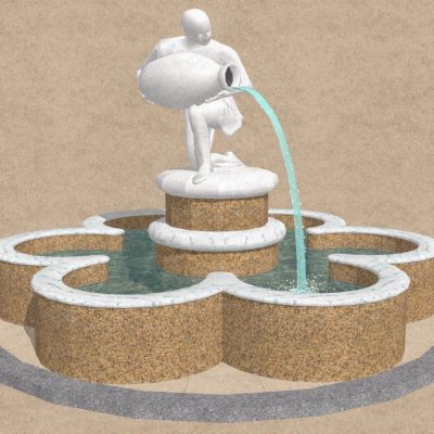 欧式水景人物雕塑