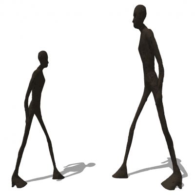 现代抽象人物景观雕塑摆件