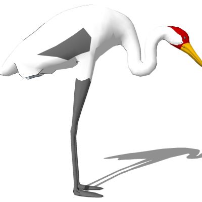 鹤丹顶鹤仙鹤动物雕塑