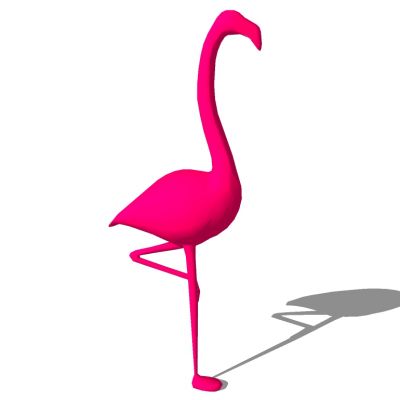 火烈鸟动物雕塑摆件