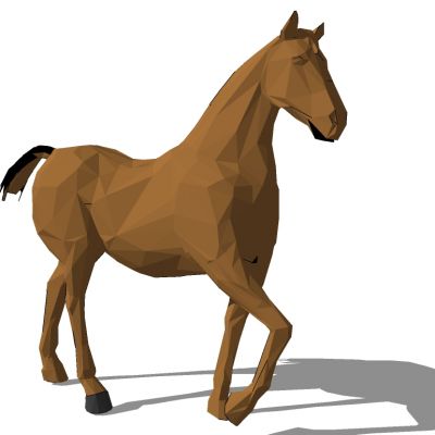 骏马飞马动物雕塑