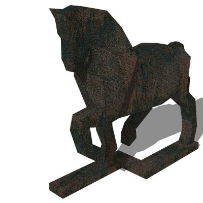 骏马飞马动物雕塑