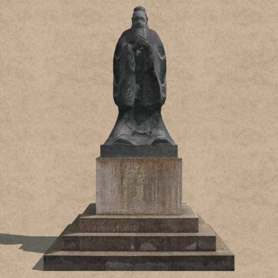 孔子人物雕塑