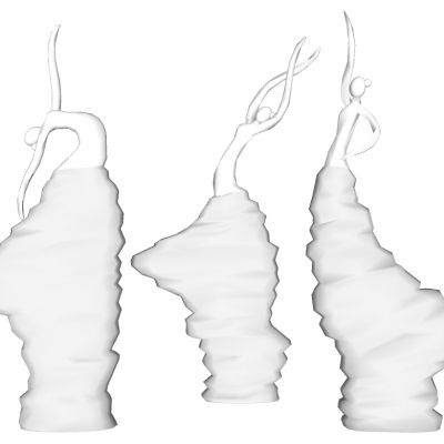 现代抽象人物雕塑摆件