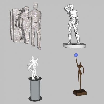 抽象人物雕塑雕像