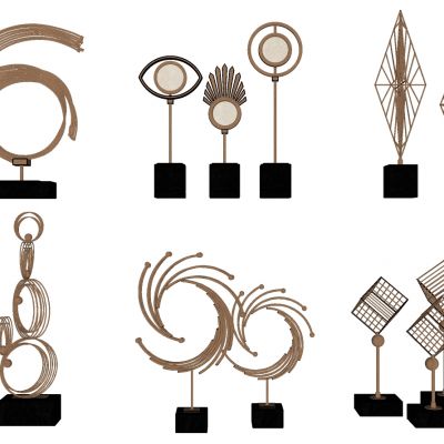 金属饰品摆件抽象金属摆件