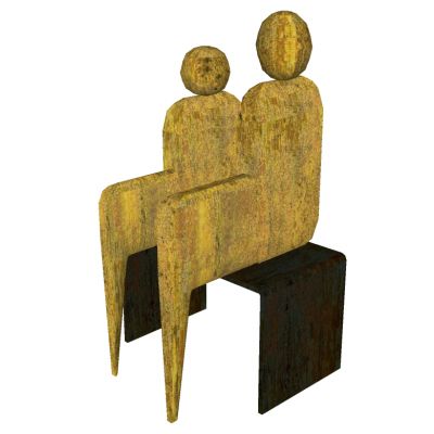 现代抽象人物雕塑摆件