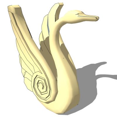 鹅天鹅动物雕塑