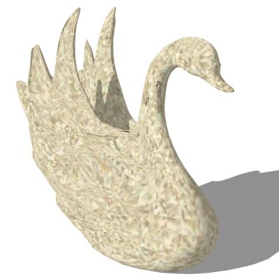 鹅天鹅动物雕塑