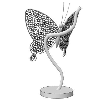 蝴蝶动物雕塑摆件挂饰