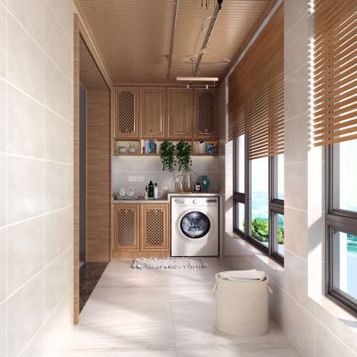 东南亚阳台 晾衣架