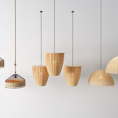东南亚藤编吊灯