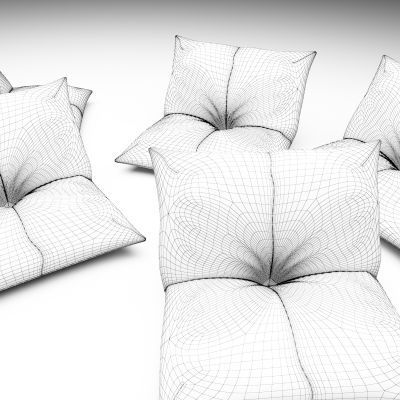 软包躺椅3D模型