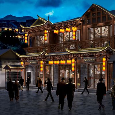 艾巴优-2020VIP学员投稿作品-中式酒店门头