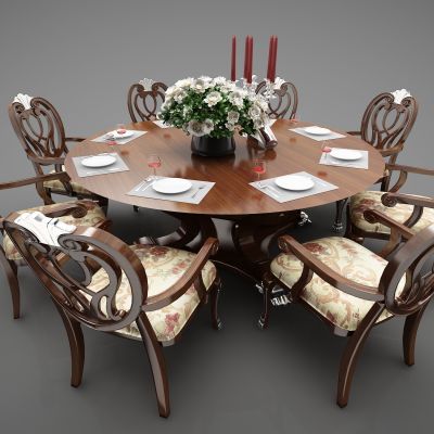 欧式风格餐桌
