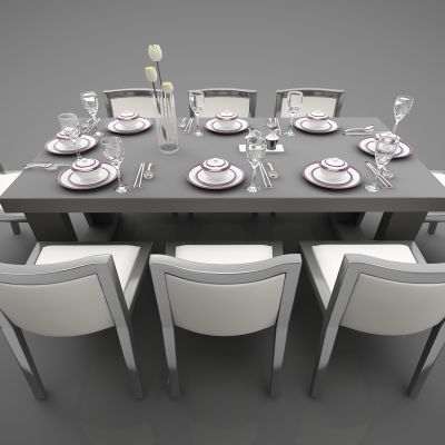 现代风格餐桌