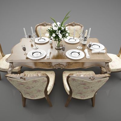 欧式风格餐桌