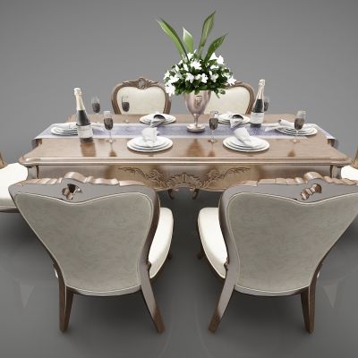欧式风格餐桌