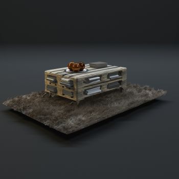 高品质地毯桌椅茶几等毛皮质感家具