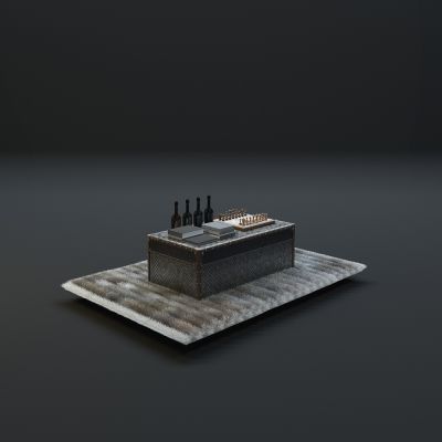 高品质地毯桌椅茶几等毛皮质感家具