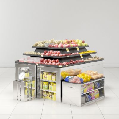 商场餐厅室内场景