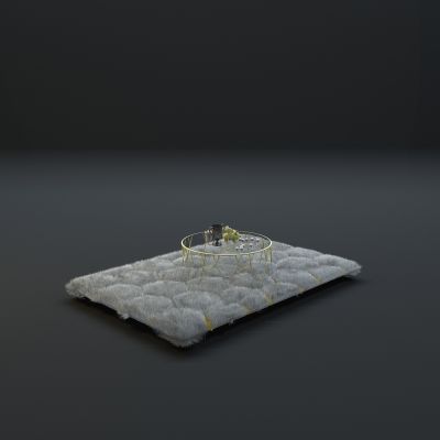 高品质地毯桌椅茶几等毛皮质感家具