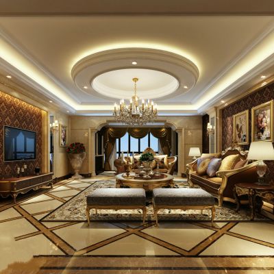 美式客厅