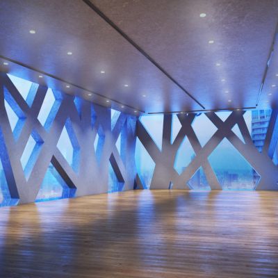 木质地板室内大厅场景