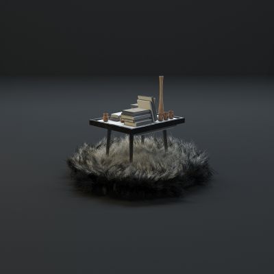 高品质地毯桌椅茶几等毛皮质感家具