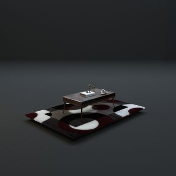 高品质地毯桌椅茶几等毛皮质感家具