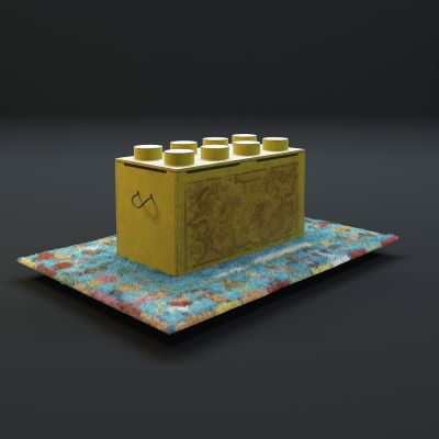 高品质地毯桌椅茶几等毛皮质感家具3D模型