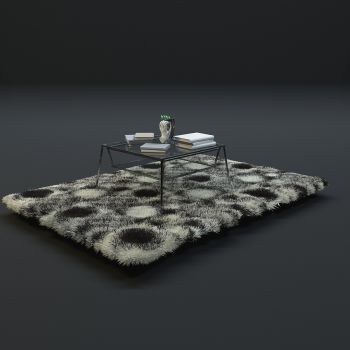 高品质地毯桌椅茶几等毛皮质感家具