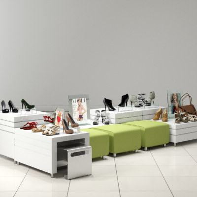 商场餐厅室内场景3D模型