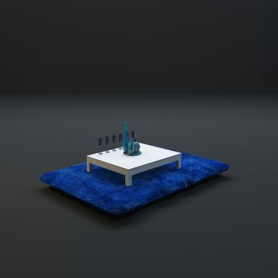 高品质地毯桌椅茶几等毛皮质感家具